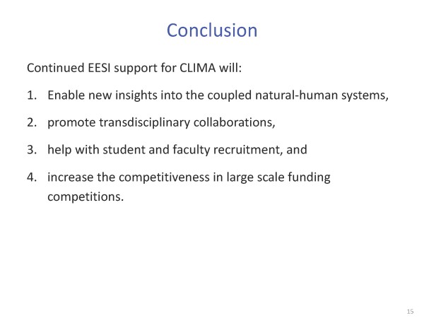 CLIMA presentation page 15